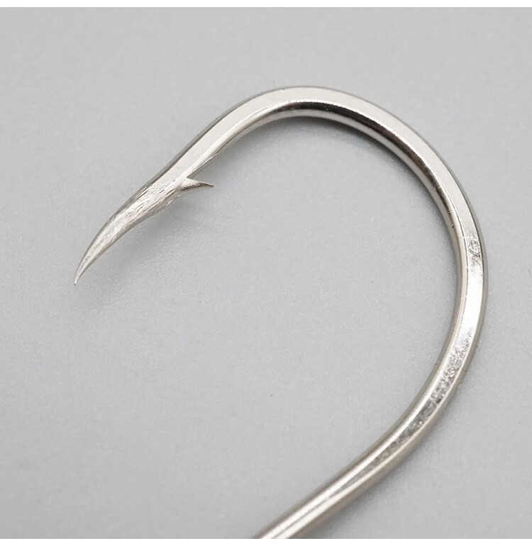 无上佳品 长柄歪嘴管付钩弯柄带圈带孔鱼路亚海钓排钓鱼钩子章鱼钩