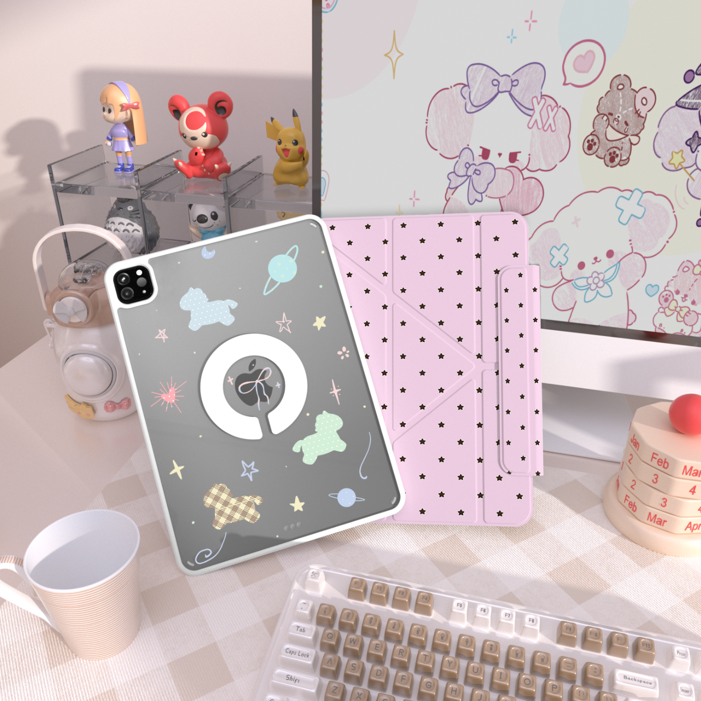 RBP IPad Pro 23rd Generation Protective Case, 11-Inch Universal Protective Cover, 720 Rotating New Upgrade, 3Y Foldable Magnetic Rotating Detachable Anti-Bend Acrylic Texture - Apple Xiaomi 4