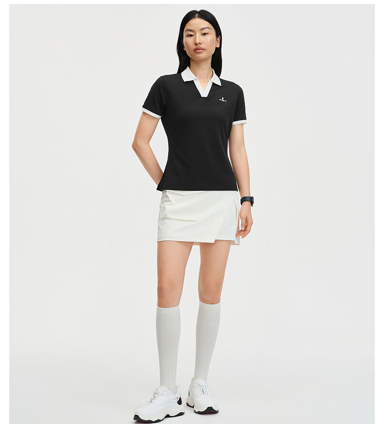 Biyinlefen [Sun Protection Moisture-Wicking Quick-Dry] 2026 Spring Summer New Women's Casual Outdoor Seagull Collar Short Sleeve Polo Shirt 8