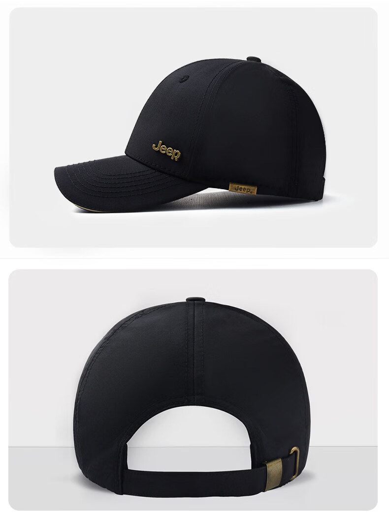 JEEP Men's New Deep Crown Sports Sun Protection Casual Versatile Pure Cotton Baseball Cap 11