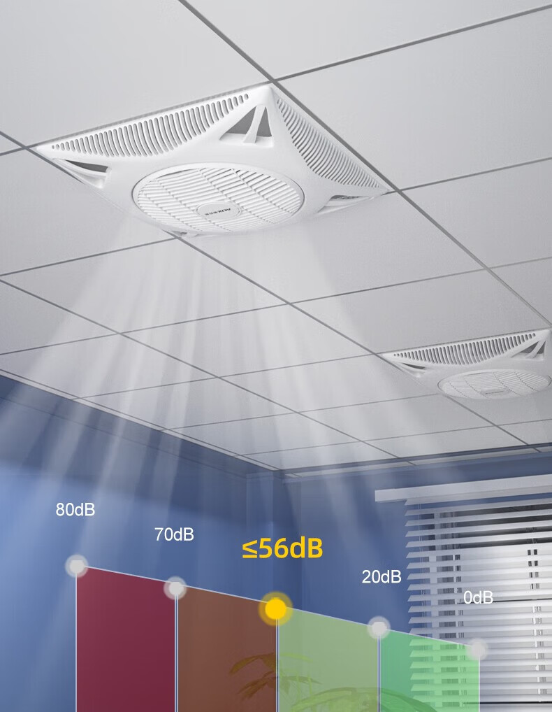 AUX Ceiling Fan Integrated Embedded Remote Control Kitchen Ceiling Fan 9