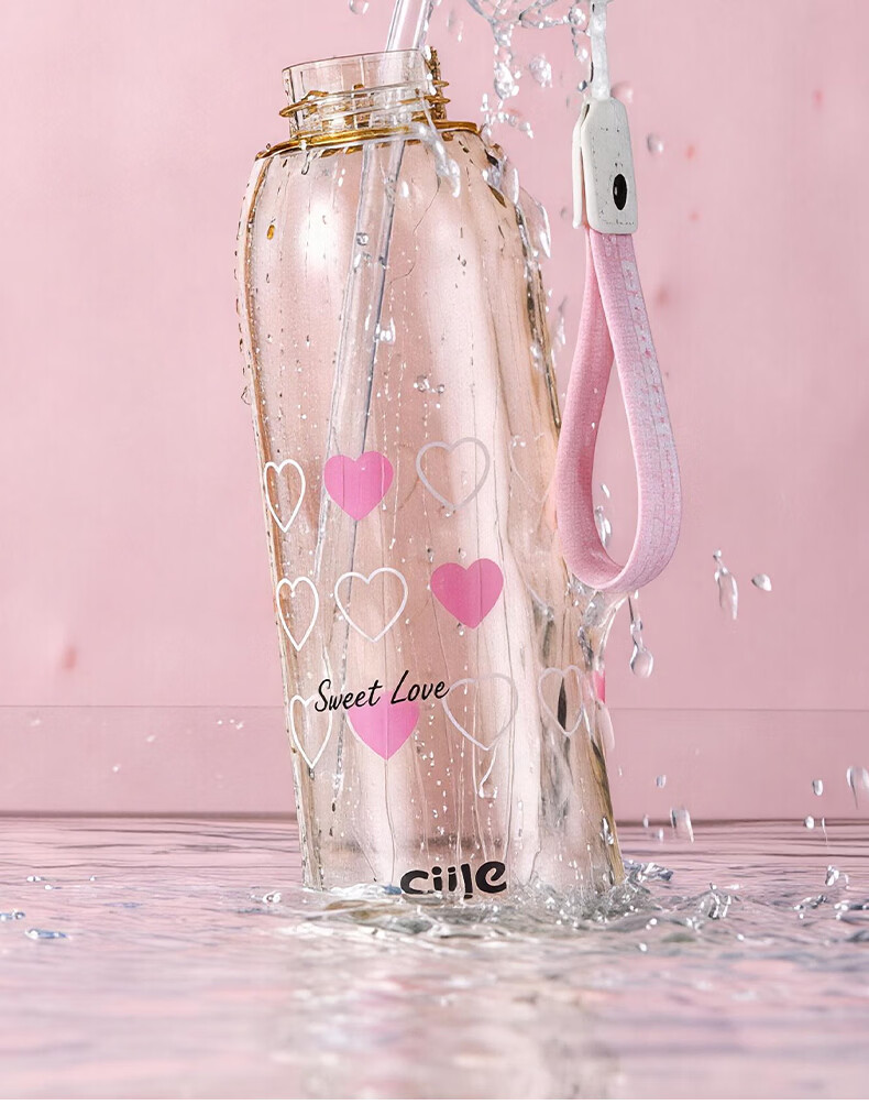 Cille Large Capacity Sports Water Bottle Baby-Grade PPSU High-Temperature Resistant Straw Cup Portable School Student Children's Cup 16