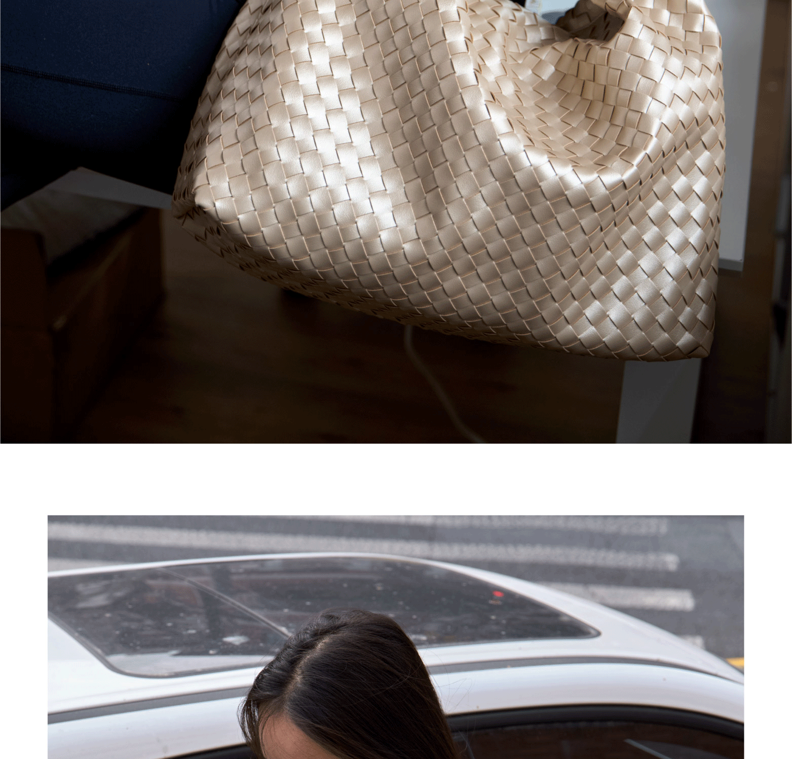 ECODAY Spring Summer Woven Large Capacity Hobo Bag Luxury Suede Commuter Tote Shoulder Crossbody Bag for Women 15