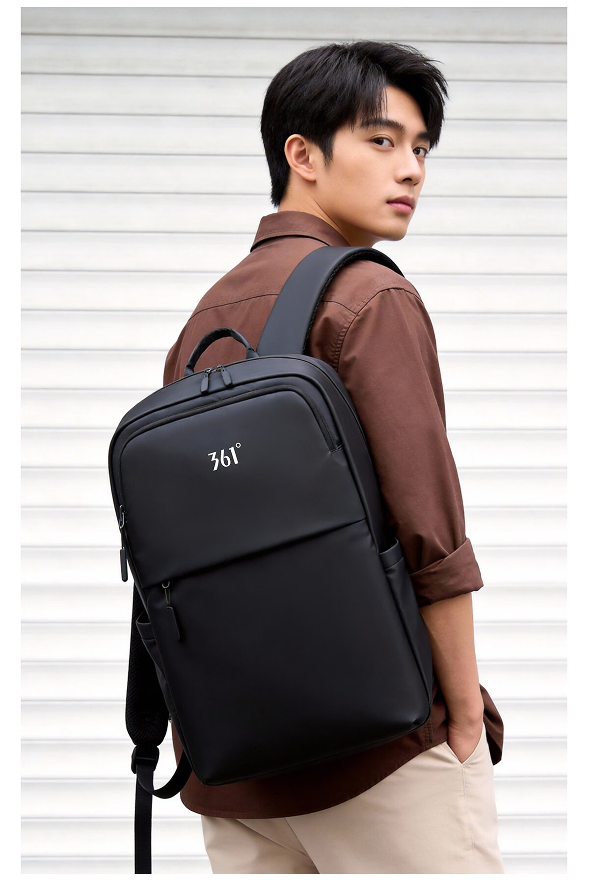 361° Men's Large Capacity Backpack 2026 New Business Travel Commuter Waterproof Laptop Bag College Student School Bag 3