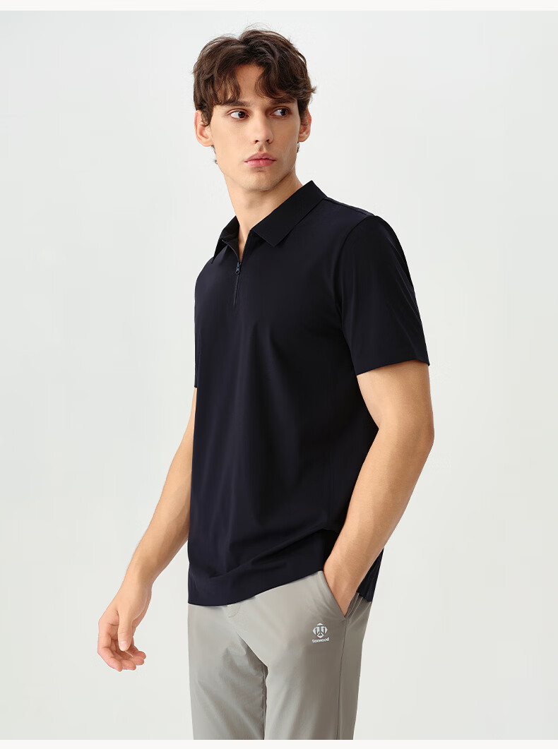 Texwood Deshi Active Apple Standard Fit Summer Lightweight Outdoor Breathable Men's Polo Shirt Navy Blue M 11