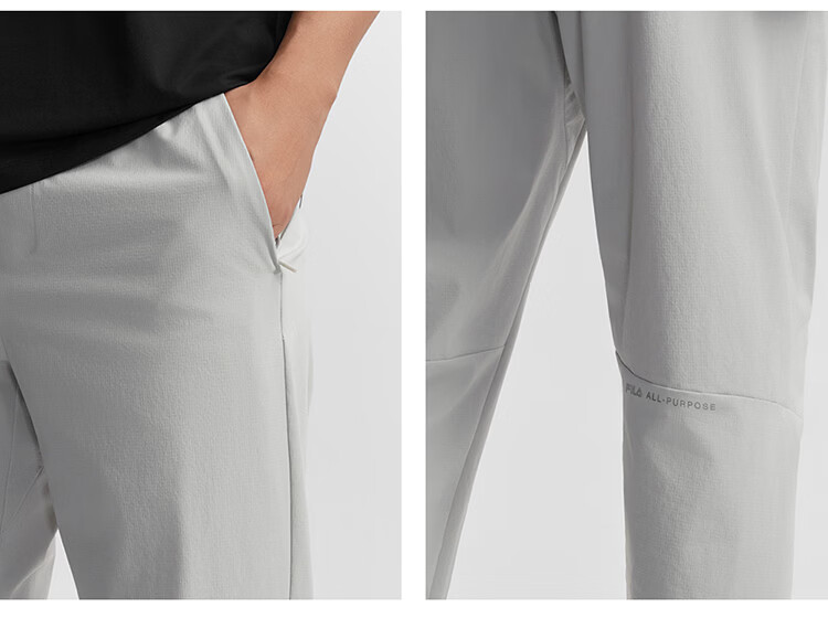 FILA Official Agile Woven Men's Pants 2026 Summer Running Fitness Basic Straight-Leg Trousers 15
