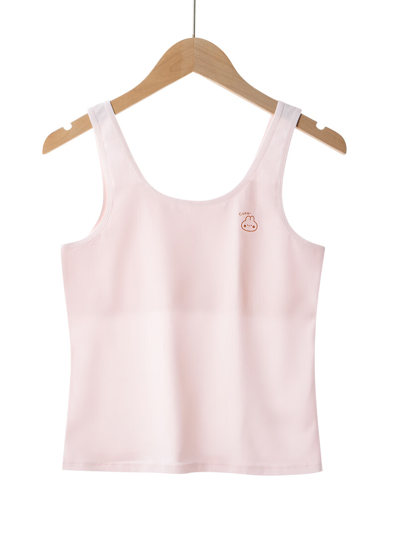 Langsha Girls Vest Development Period Girls Underwear Anti-Peek Pure Cotton Long Spring New 10-Year-Old Bra 12