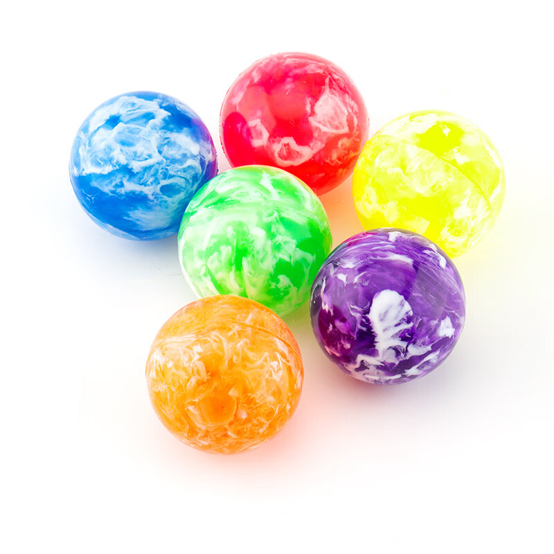 儿童玩具0号磨砂橡胶实心夜光弹力球浮水弹弹球跳跳球儿童宠物怀旧小
