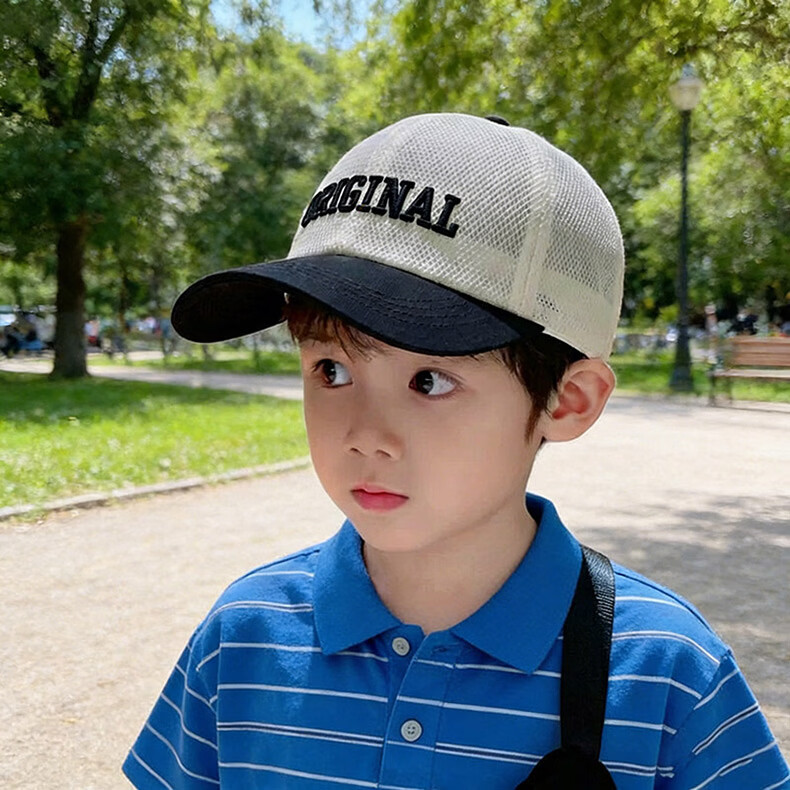HAOGUAN Kids Sun Protection Hat Boys Summer Mesh Cap 2026 Baseball Cap Sunshade Baby Boys Baseball Hat 9