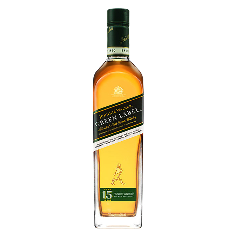 尊尼获加johnniewalker洋酒苏格兰调配型威士忌酒调和酒原装进口绿方