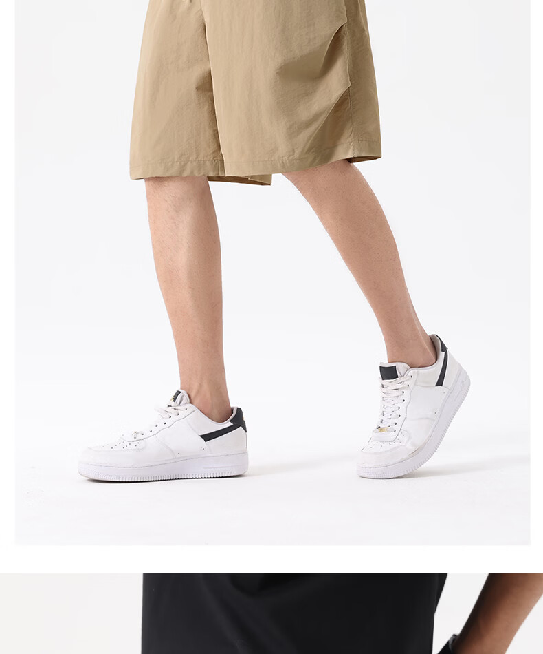 VANCL Men's Workwear Shorts Summer Outdoor Cooling Sports Shorts Simple Casual Functional Knee-Length Pants Khaki 3XL 22