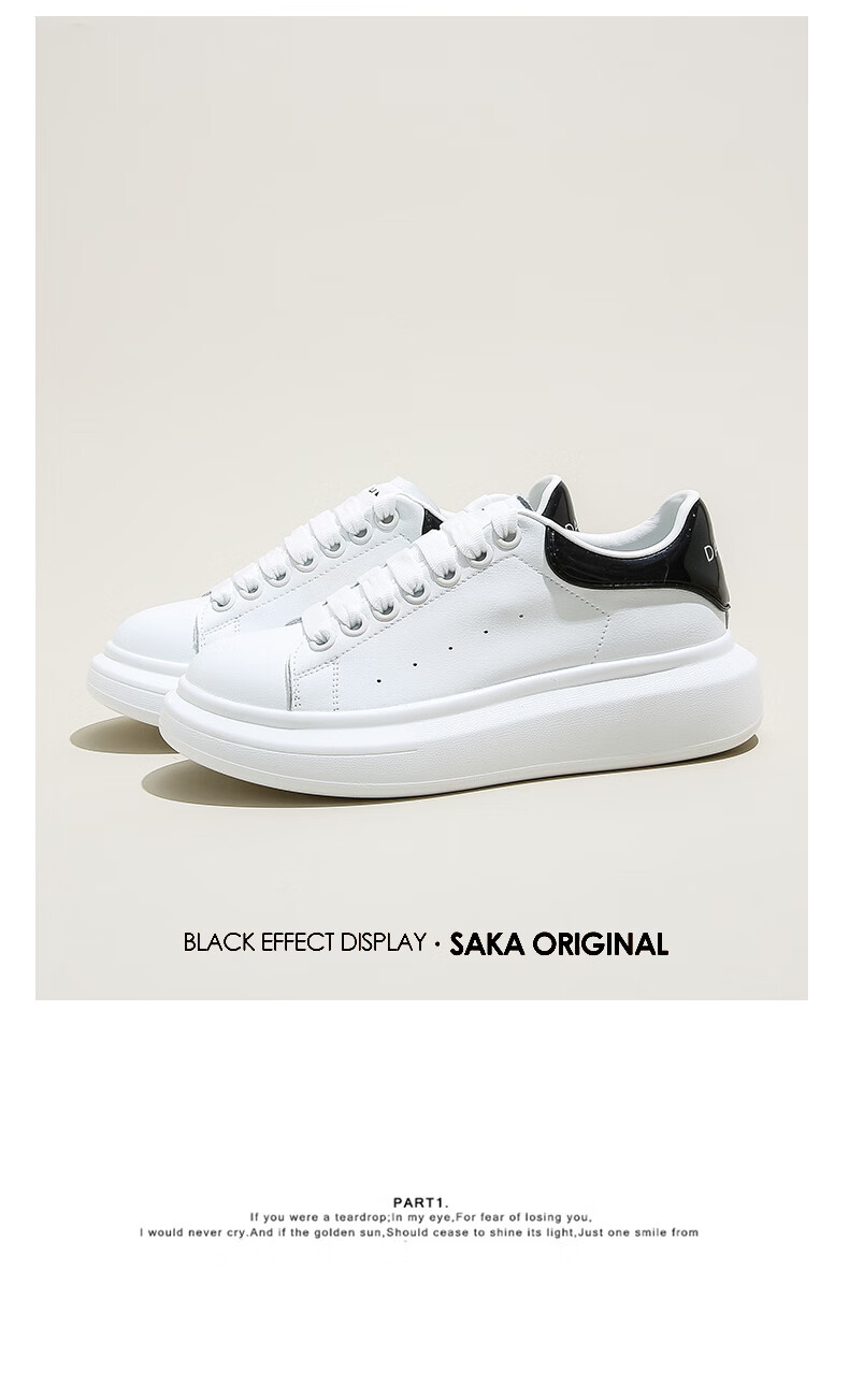 Daphne Popular White Sneakers for Women 2026 Spring New Versatile Sports Casual Shoes White Pink Size 37 13