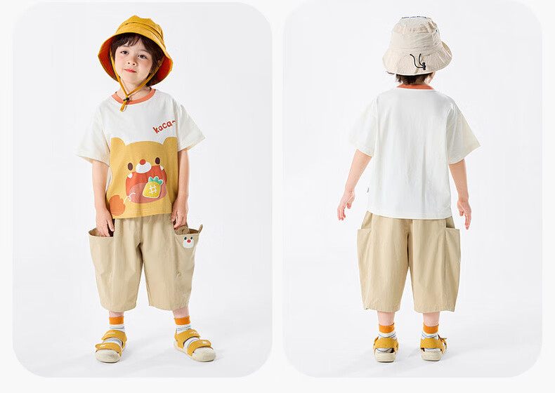 Dudu Kids Cartoon Summer T-Shirt Boys Short Sleeve Cotton Girls Summer Baby Lightweight Top Green Stripes Size 80 11