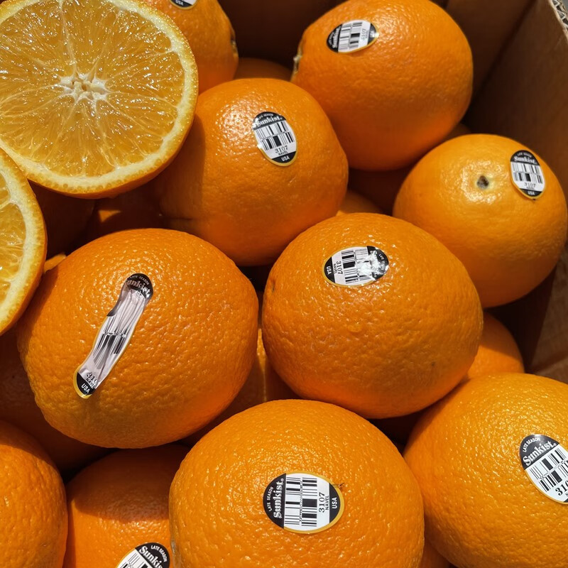 新货美国新奇士黑标3107脐橙甜橙子新鲜水果应季农产品当季同城 75mm