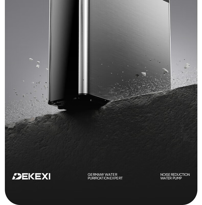 DEKEXI German Water Purifier for Home Kitchen, Pre-Filter for Tap Water, Ultrafiltration Water Purification System, Stainless Steel Water Filtration Device, Faucet 15