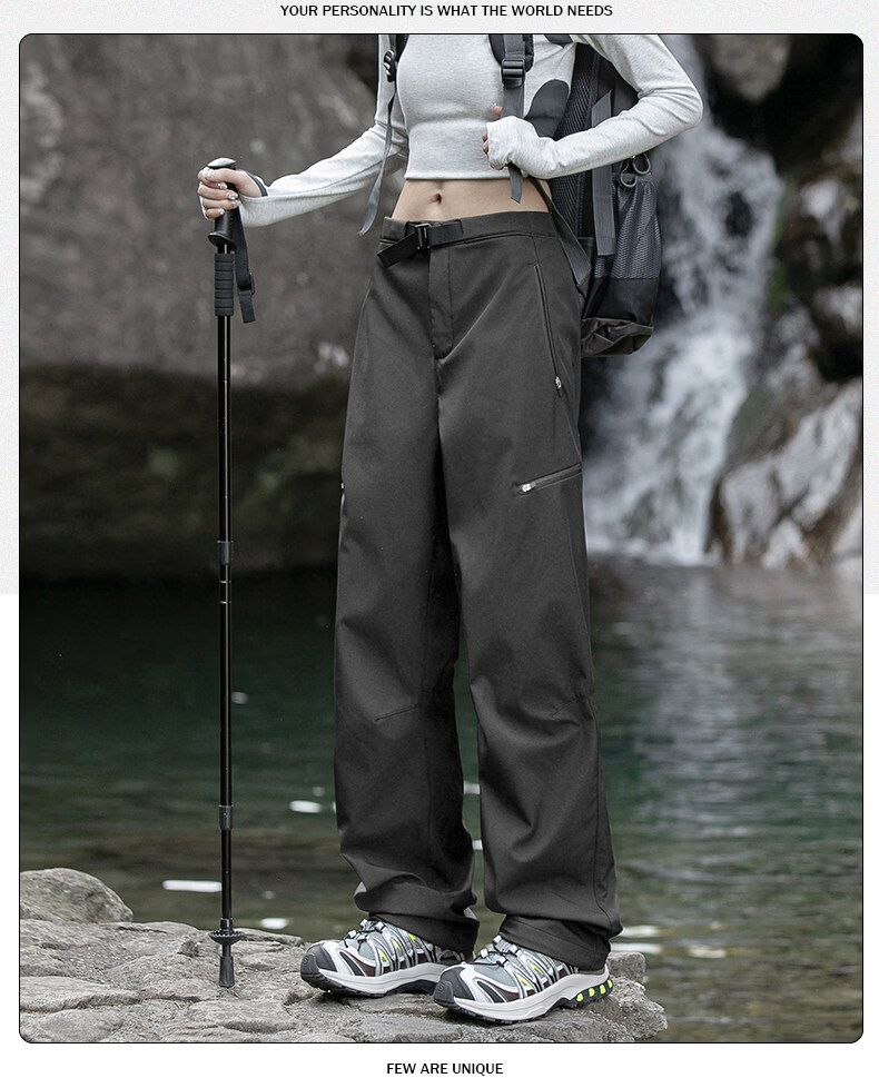 MiiOW Women's Outdoor Softshell Pants 2026 New Spring Summer Windproof Waterproof Breathable Durable Tear-Resistant Hiking Mountaineering Work Pants 23