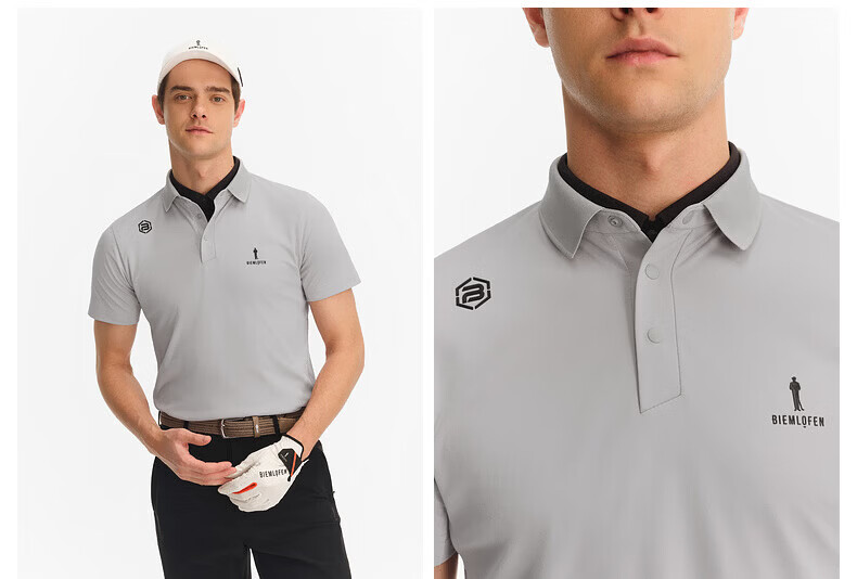 Biyinlefen Golf [UPF500+] 2026 Spring New Men's Sports Casual Stretch Comfortable Quick-Dry Moisture-Wicking Short Sleeve Polo Shirt 20