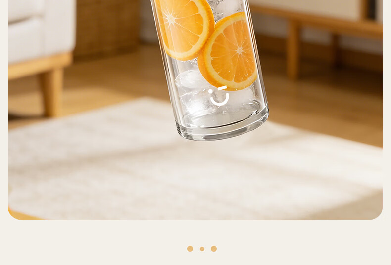 MINISO High Borosilicate Single-Layer Glass Water Cup for Women, Stylish, Compact, Portable, Simple, Heat-Resistant, Cloud White, 355mL 21