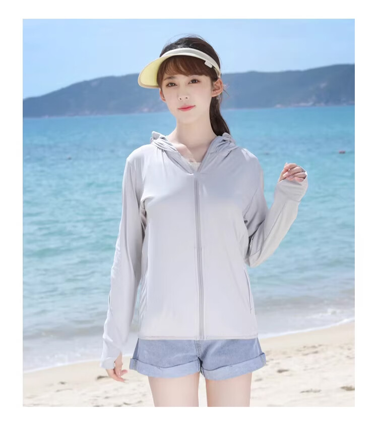 Langsha Women's Summer Sun Protection Jacket Loose Fit Versatile UV Protection Breathable Lightweight Sunscreen Coat 4