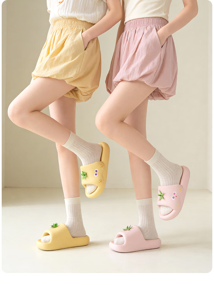 Chedoir Fruit Pineapple Slippers for Women Summer Indoor Home 2026 New EVA Non-Slip Shower Sandals 10