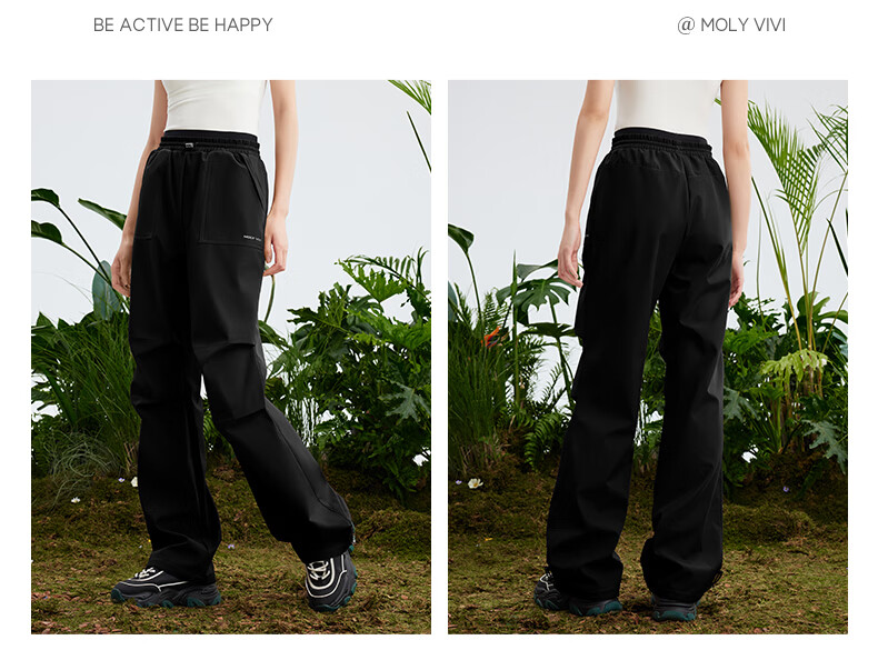 MOLY VIVI Double Waist Softshell Outdoor Sports Pants for Women Spring Summer Windproof Waterproof Quick-Dry Hiking Mountaineering Pants Magic Vivi 21