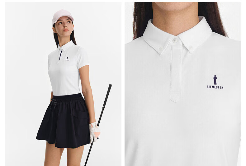 Biyinlefen Golf [UPF500+] 2026 Spring New Women's Sports Casual Stretch Comfortable Breathable Sun Protection Short Sleeve Polo Shirt 18