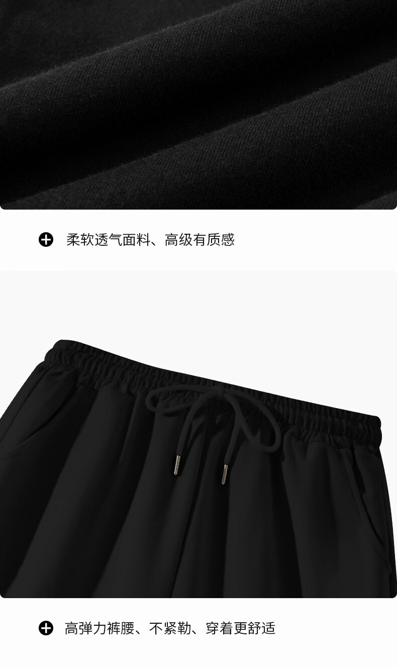 Warrior Women's Lightweight High-Waist Running Shorts Five-Point Summer Loose Plus Size Cotton Casual Pants 3