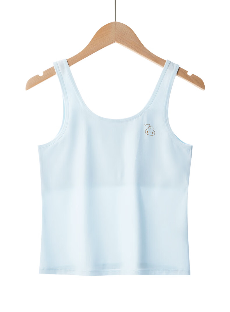 Langsha Girls Vest Development Period Girls Underwear Anti-Peek Pure Cotton Long Spring New 10-Year-Old Bra 13