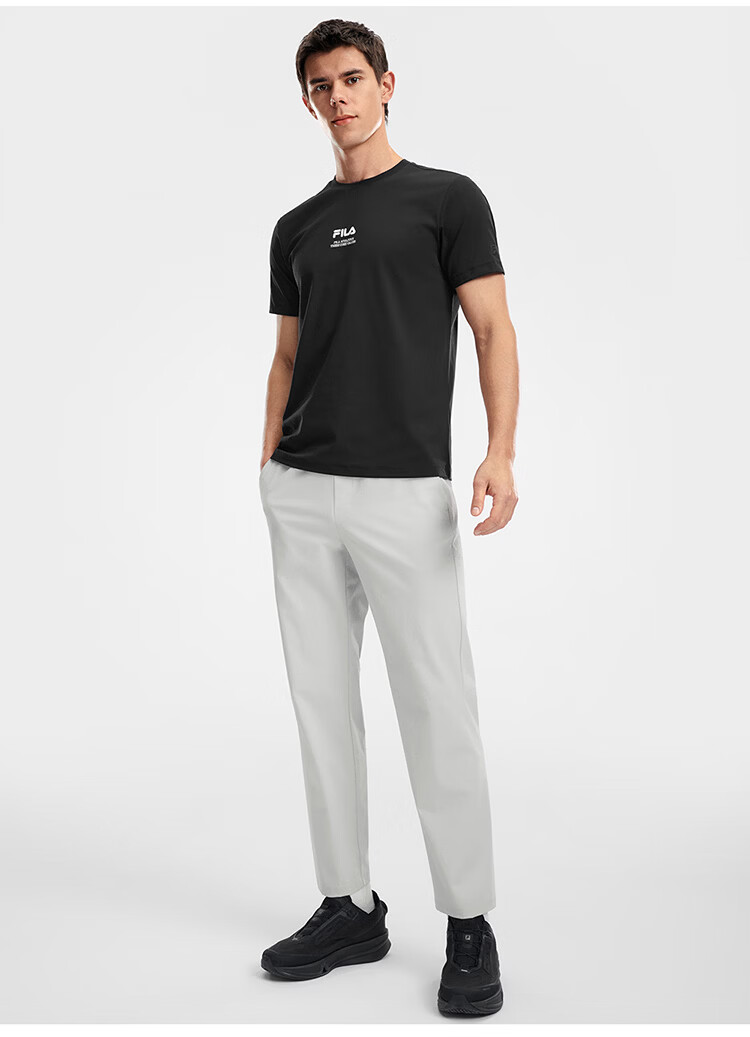 FILA Official Agile Woven Men's Pants 2026 Summer Running Fitness Basic Straight-Leg Trousers 14