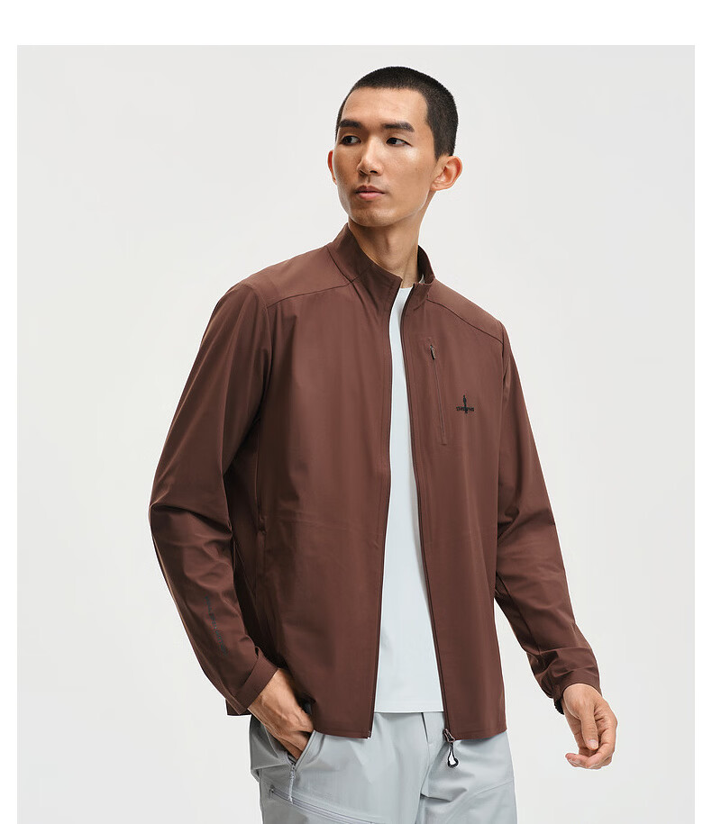 Biyinlefen [Green Jacket Cooling Sun Protection] 2026 Spring New Men's Outdoor Sports Casual Commuter Stand Collar Knit Jacket 8