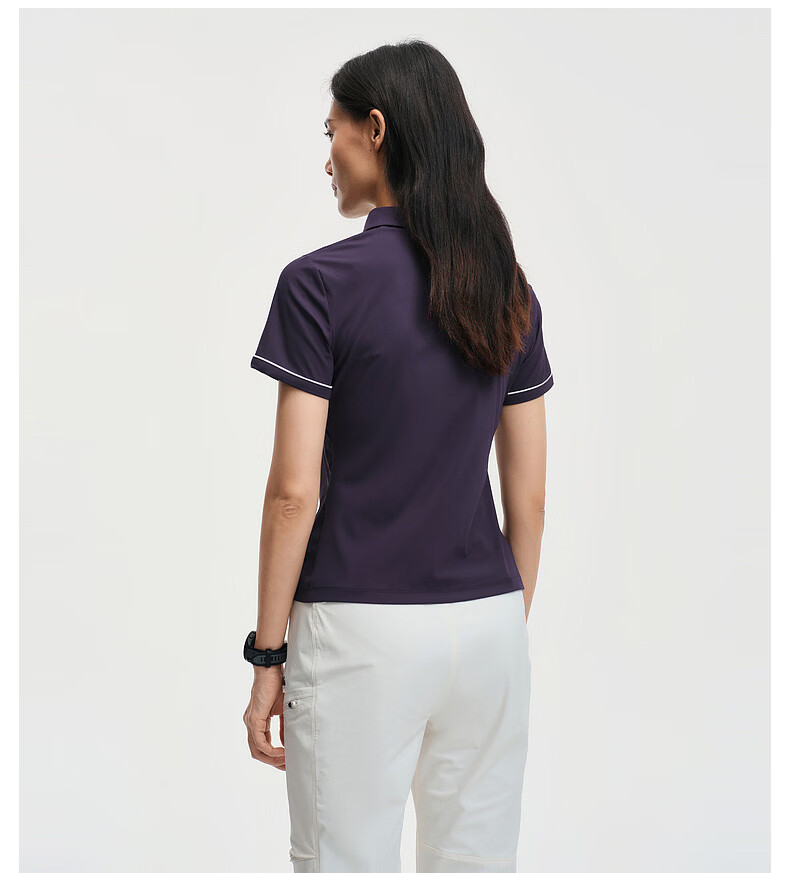 Biyinlefen [Sun Protection, Cooling, Moisture-Wicking, Quick-Dry] 2026 Spring Summer Women's Casual Outdoor Commuting Short Sleeve Polo Shirt 11