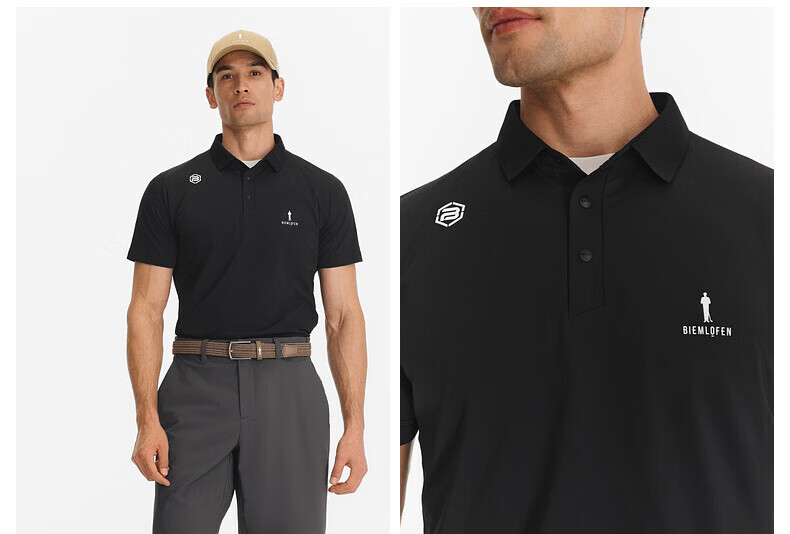 Biyinlefen Golf [UPF500+] 2026 Spring New Men's Sports Casual Stretch Comfortable Quick-Dry Moisture-Wicking Short Sleeve Polo Shirt 17
