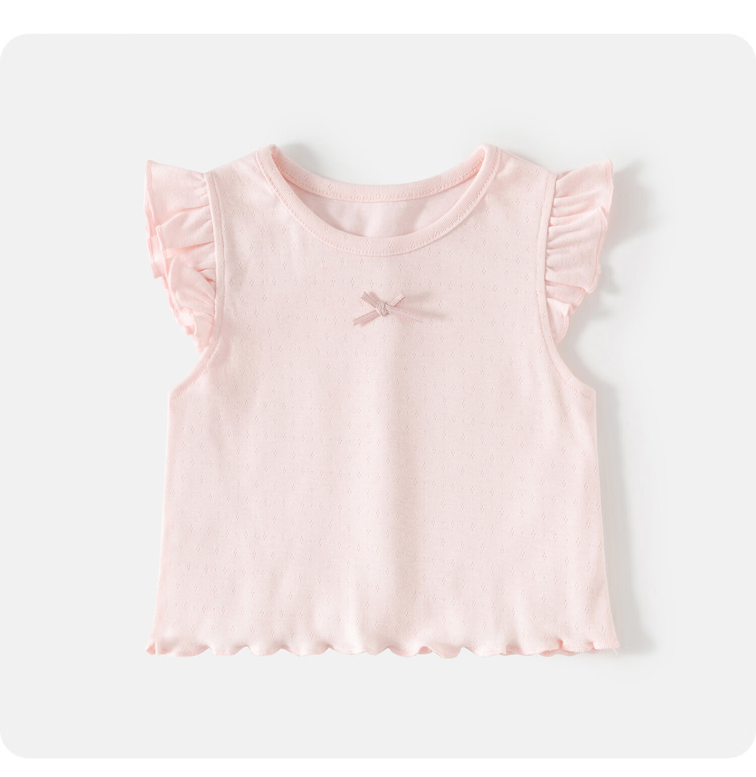 Banxidi Girls' Summer Vest 2026 New Stylish Children's Flutter Sleeve Top Princess Lightweight Outerwear Baby Kids Clothing 15