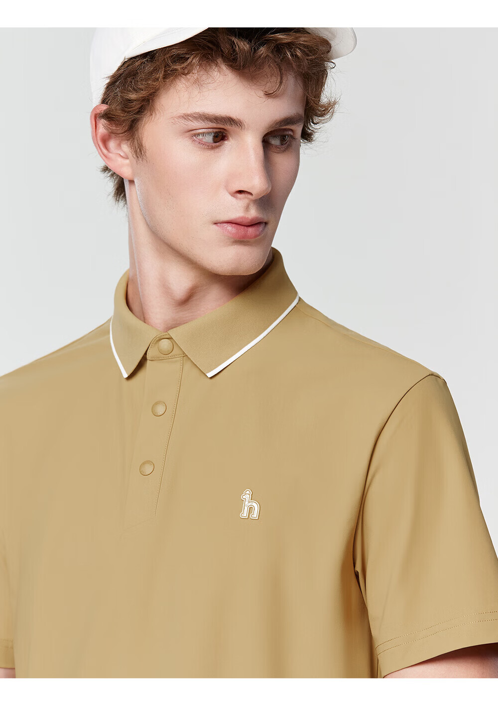 HAZZYS Men's Summer Top [Sun Protection/Cooling] Simple Short Sleeve Polo Shirt ASTZE0DBF08 12