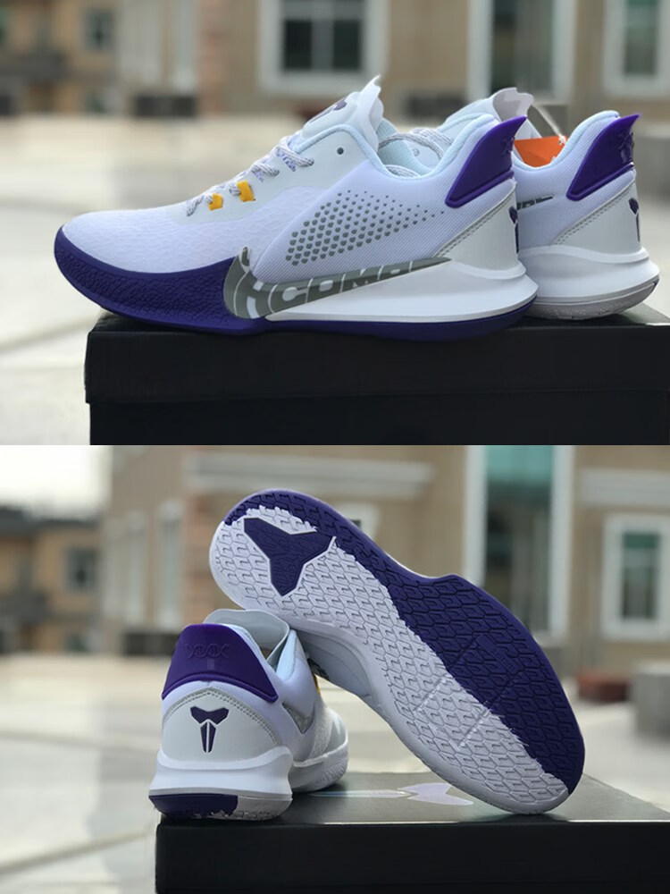 ni·ke耐·克mamba实战篮球鞋男鞋科比黑曼巴精神2代低帮白色运动球鞋