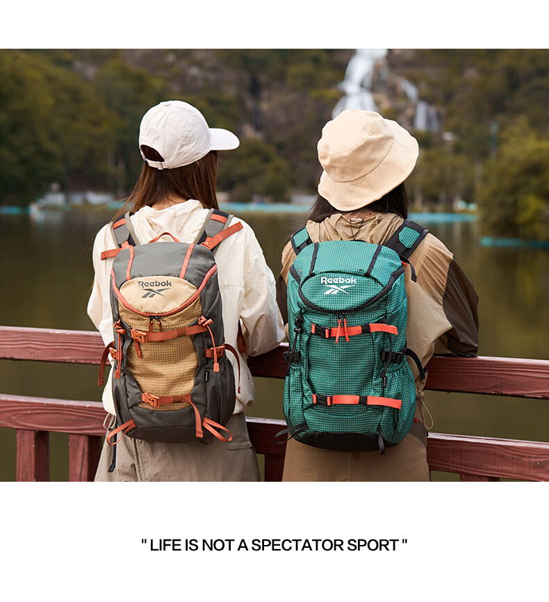 Reebok Lightweight Hiking Backpack for Men And Women, 2026 New Water-Resistant Travel Sports Outdoor Mountaineering Bag Commuter Backpack for Me 25