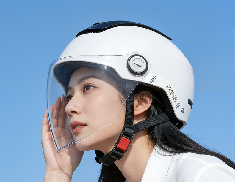 AD New National Standard Class A 3C Certified Electric Vehicle Helmet Unisex Summer Sun Protection Dual Lens Zero-Feeling Sunroof Electric Bike Safety Helmet Men's Four-Season Universal Motorcycle Hal 14