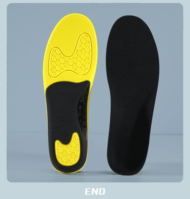 3515 Arch Support Insoles for Men Soft Thickened Anti-Odor Flat Feet Comfortable Sports High Elastic Shock Absorption 15