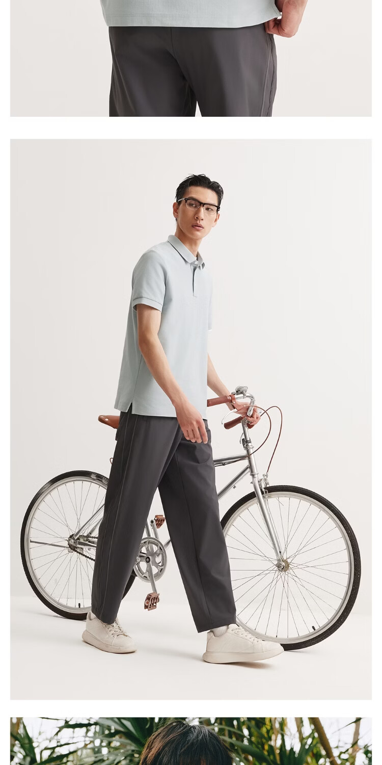 JACK&JONES Men's Polo Shirt Cool Touch Simple Embroidery Slim Fit Multi-Color Short Sleeve Collared Top 226106018 29