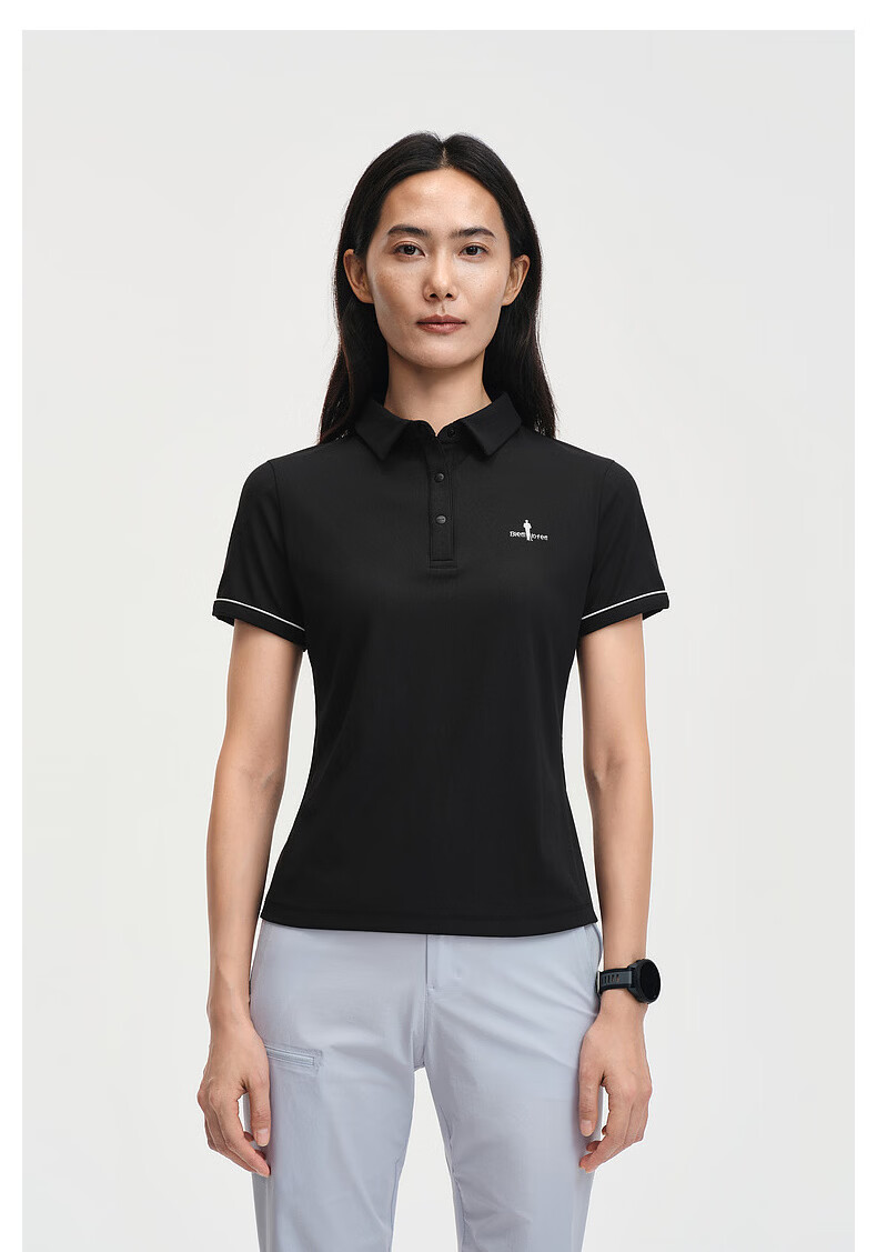 Biyinlefen [Sun Protection, Cooling, Moisture-Wicking, Quick-Dry] 2026 Spring Summer Women's Casual Outdoor Commuting Short Sleeve Polo Shirt 1