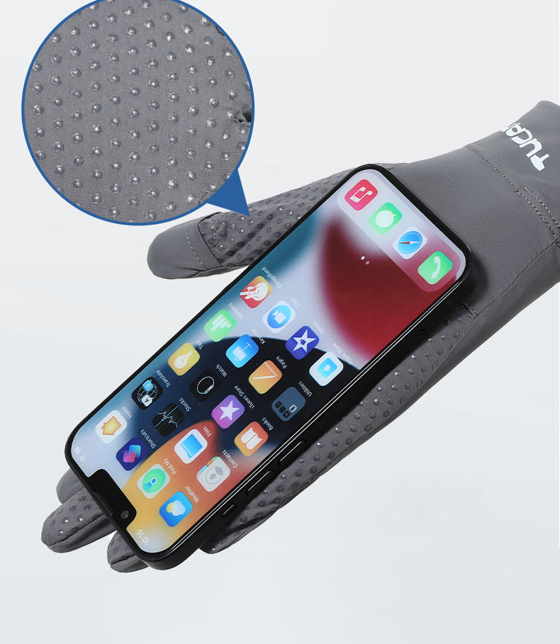 TUCANO Summer Thin Sunscreen Gloves for Women, Fingerless Touchscreen Ice Silk Gloves, Anti-Slip UV Protection Driving and Cycling Gloves for Men 15