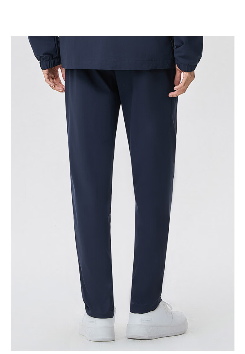361° Sports Long Pants Spring Comfortable Versatile Couple Woven Pants Loose Casual Stretch Straight Sweatpants Super Black XS 9