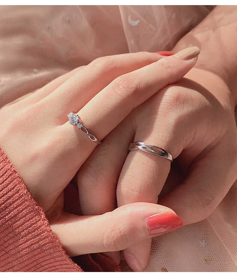 Kefuni Moissanite Couple Rings with GRA Certificate Gift for Women and Men Engagement Wedding Anniversary Birthday Qixi Festival Gift for Girlfriend 16