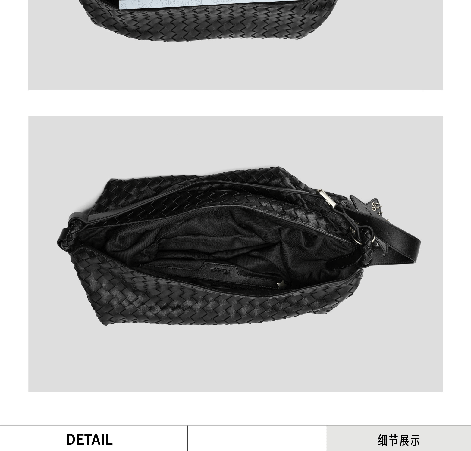 ECODAY Spring Summer Woven Large Capacity Hobo Bag Luxury Suede Commuter Tote Shoulder Crossbody Bag for Women 7
