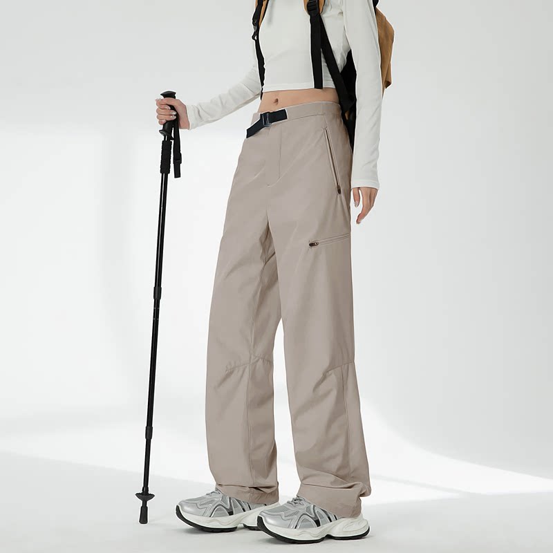 MiiOW Women's Outdoor Softshell Pants 2026 New Spring Summer Windproof Waterproof Breathable Durable Tear-Resistant Hiking Mountaineering Work Pants 30