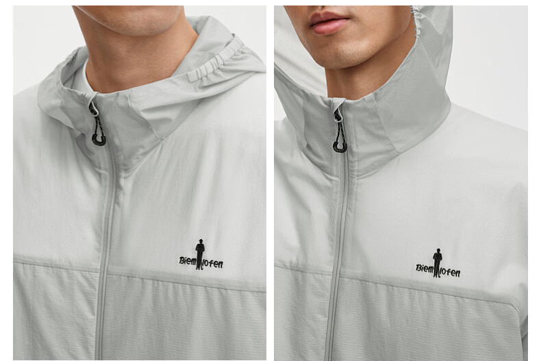 Biyinlefen Lightweight Waterproof 2026 Spring Summer New Men's Commuter Casual Outdoor Hooded Jacket 9