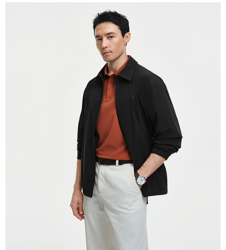 Biyinlefen [Lightweight Waterproof] 2026 Spring New Men's Casual Jacket Commuter Versatile Comfortable Dry Lapel Coat 6