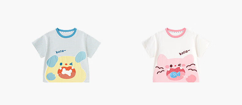 Dudu Kids Cartoon Summer T-Shirt Boys Short Sleeve Cotton Girls Summer Baby Lightweight Top Green Stripes Size 80 4