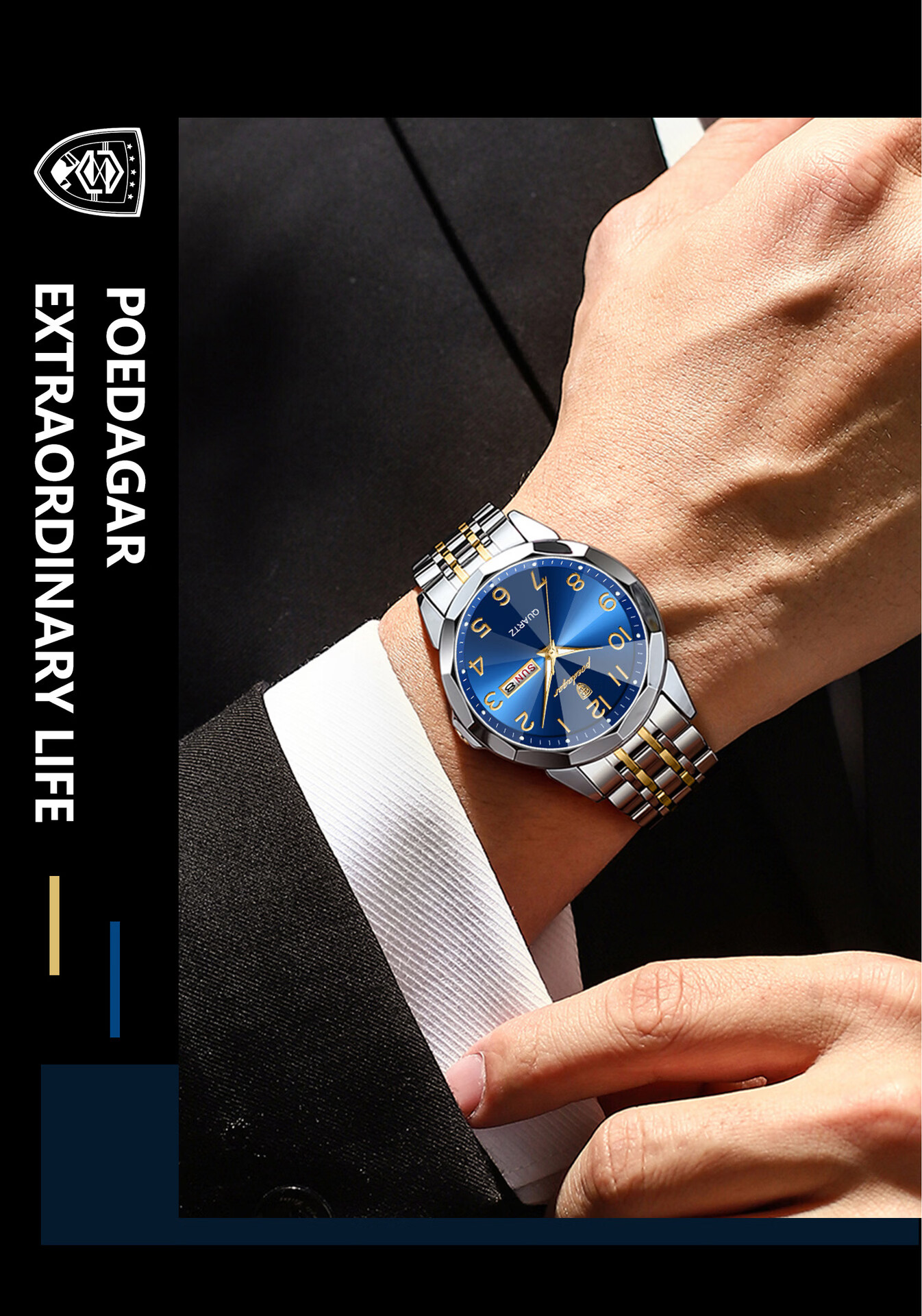 Vodoy Men's Watch Popular Business Mechanical Quartz Luminous Waterproof Youth Genuine 2026 New Model 4