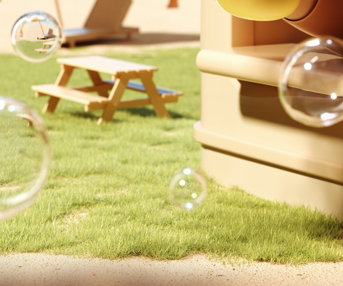 Zhibei Children's Multi-Hole Electric Bubble Machine Toy Leak-Proof Outdoor Bubble Blower for Boys Ages 3-6 Birthday Gift 3